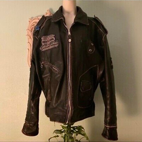 Lee Trevor Vanguard vintage racing moto jacket